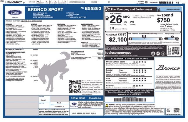 2024 Ford Bronco Sport Heritage