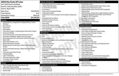 2020 Kia Forte GT-Line