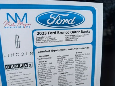2023 Ford Bronco Outer Banks