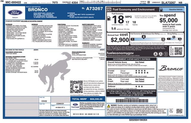 2025 Ford Bronco Heritage Edition