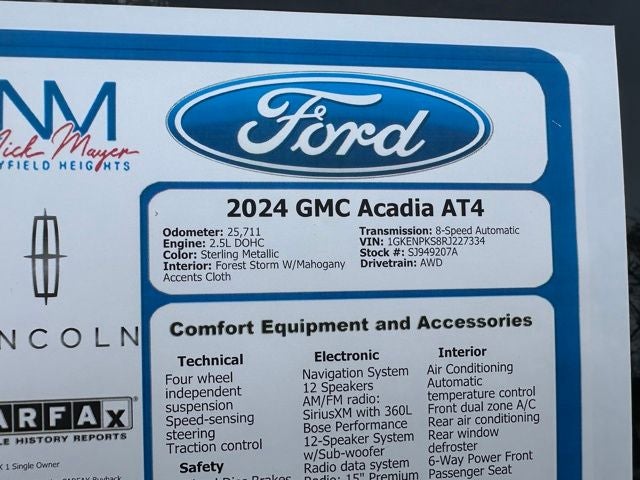 2024 GMC Acadia AT4