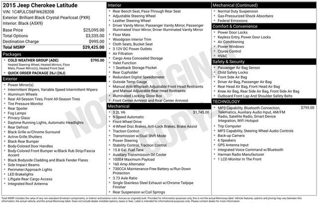 2015 Jeep Cherokee Latitude