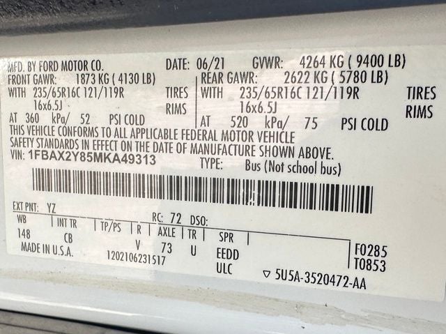 2021 Ford Transit-350 XLT 15 PASSENGER