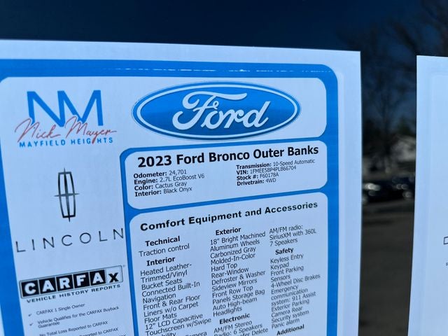 2023 Ford Bronco Outer Banks