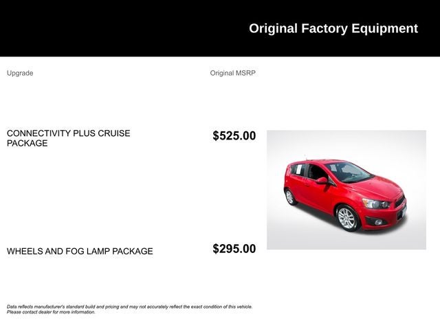 2012 Chevrolet Sonic 2LT