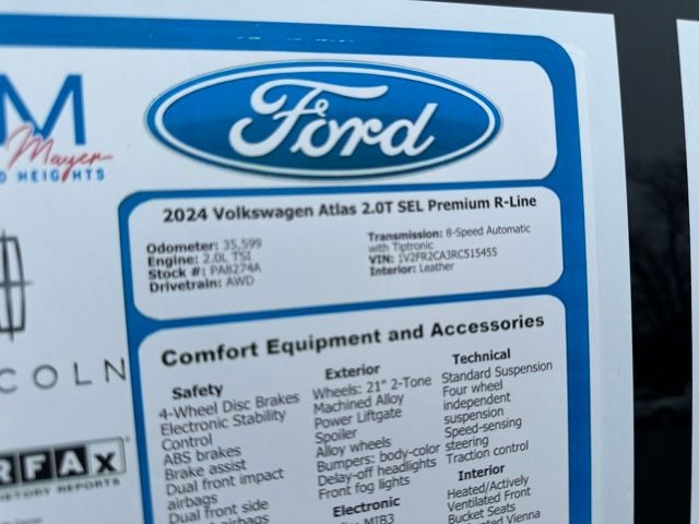 2024 Volkswagen Atlas 2.0T SEL Premium R-Line