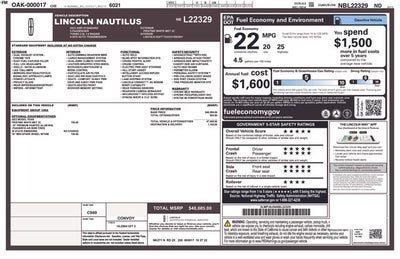 2022 Lincoln Nautilus Standard