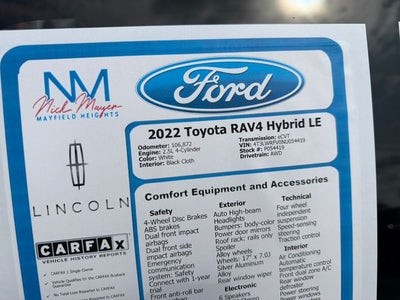 2022 Toyota RAV4 Hybrid LE