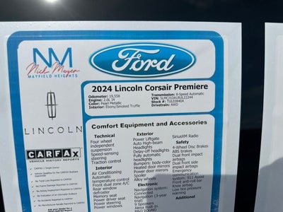 2024 Lincoln Corsair Premiere