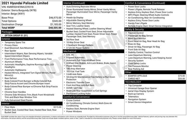 2021 Hyundai Palisade Limited
