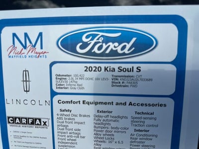 2020 Kia Soul S