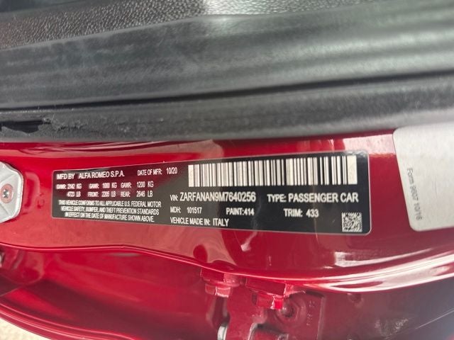 2021 Alfa Romeo Giulia Sprint