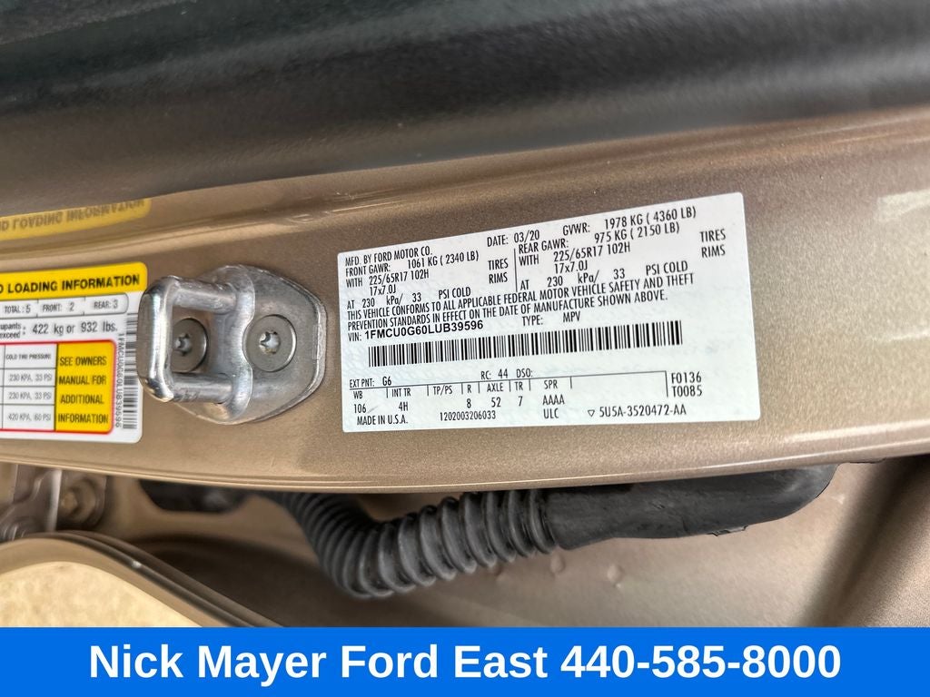 2020 Ford Escape SE