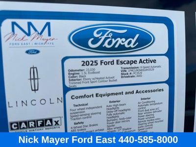 2025 Ford Escape Active