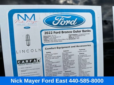 2022 Ford Bronco Outer Banks