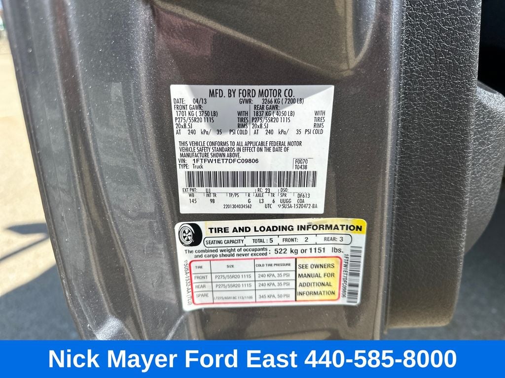 2013 Ford F-150 Platinum