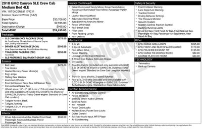 2018 GMC Canyon SLE1