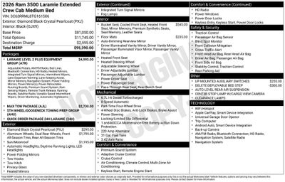 2026 RAM 3500 Laramie