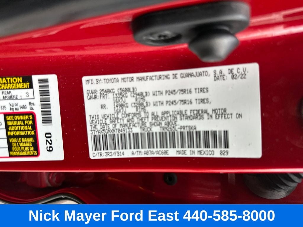 2022 Toyota Tacoma SR5