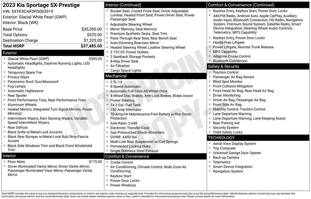2023 Kia Sportage SX-Prestige