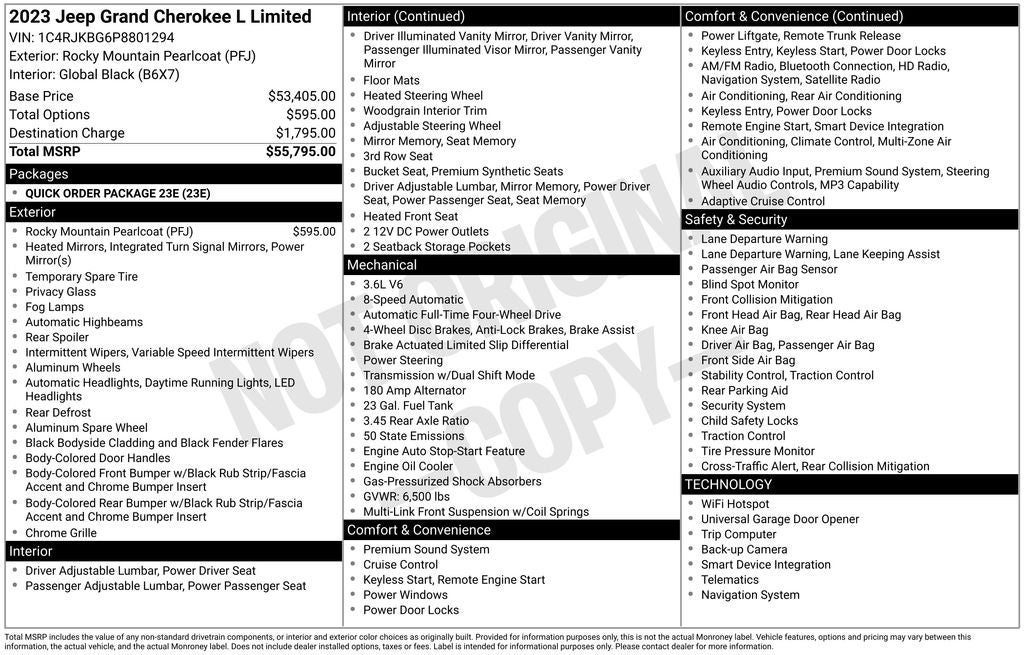 2023 Jeep Grand Cherokee L Limited