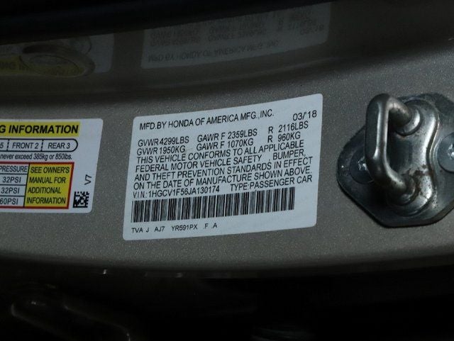 2018 Honda Accord EX-L