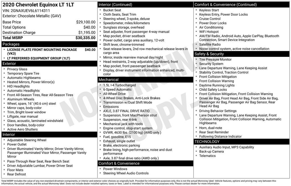 2020 Chevrolet Equinox LT