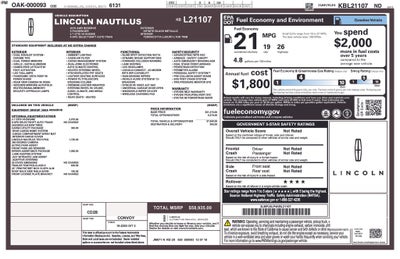 2019 Lincoln Nautilus Reserve