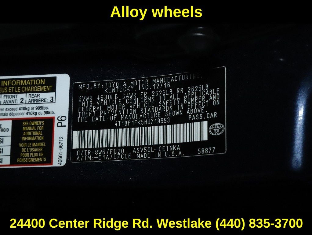 2017 Toyota Camry XLE