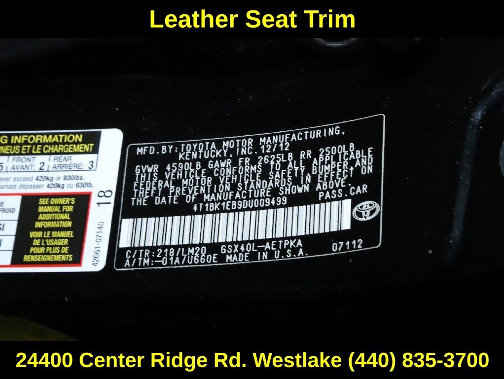 2013 Toyota Avalon XLE Premium