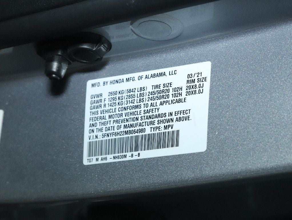 2021 Honda Pilot Special Edition