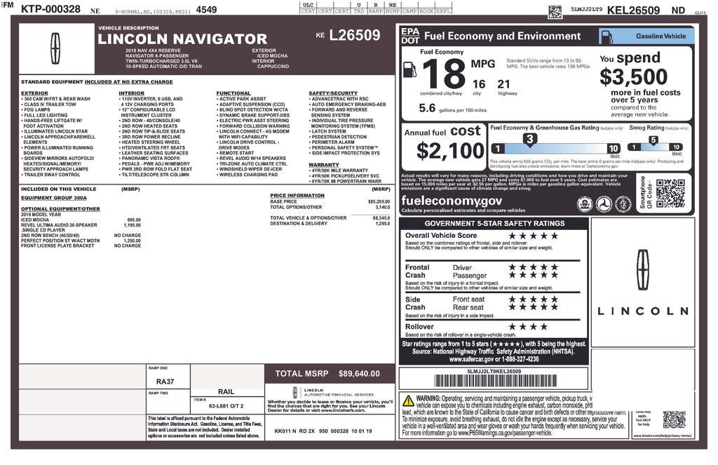 2019 Lincoln Navigator Reserve