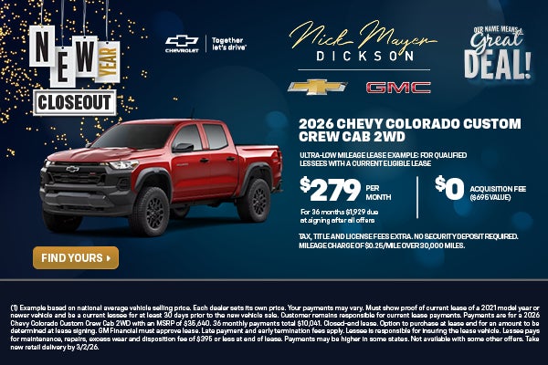 2026 Chevy Colorado Custom Crew