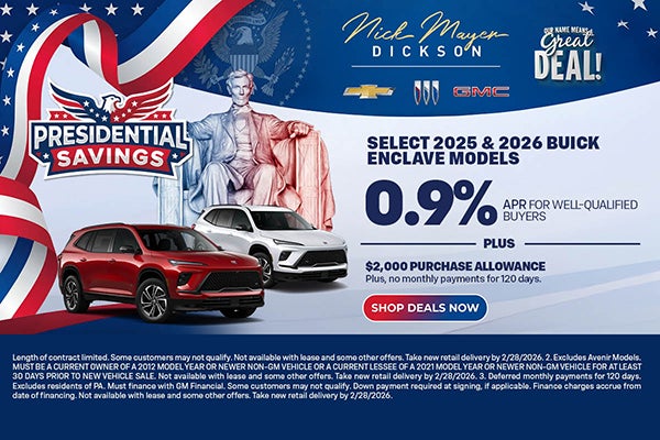 2025 & 2026 Buick Enclave Models