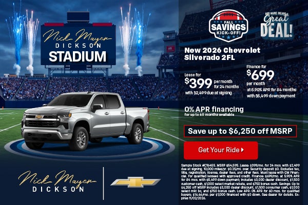 New 2026 Chevrolet Silverado 2FL
