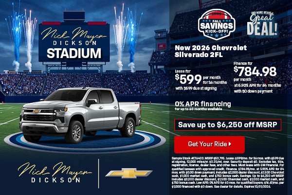 New 2026 Chevrolet Silverado 2FL